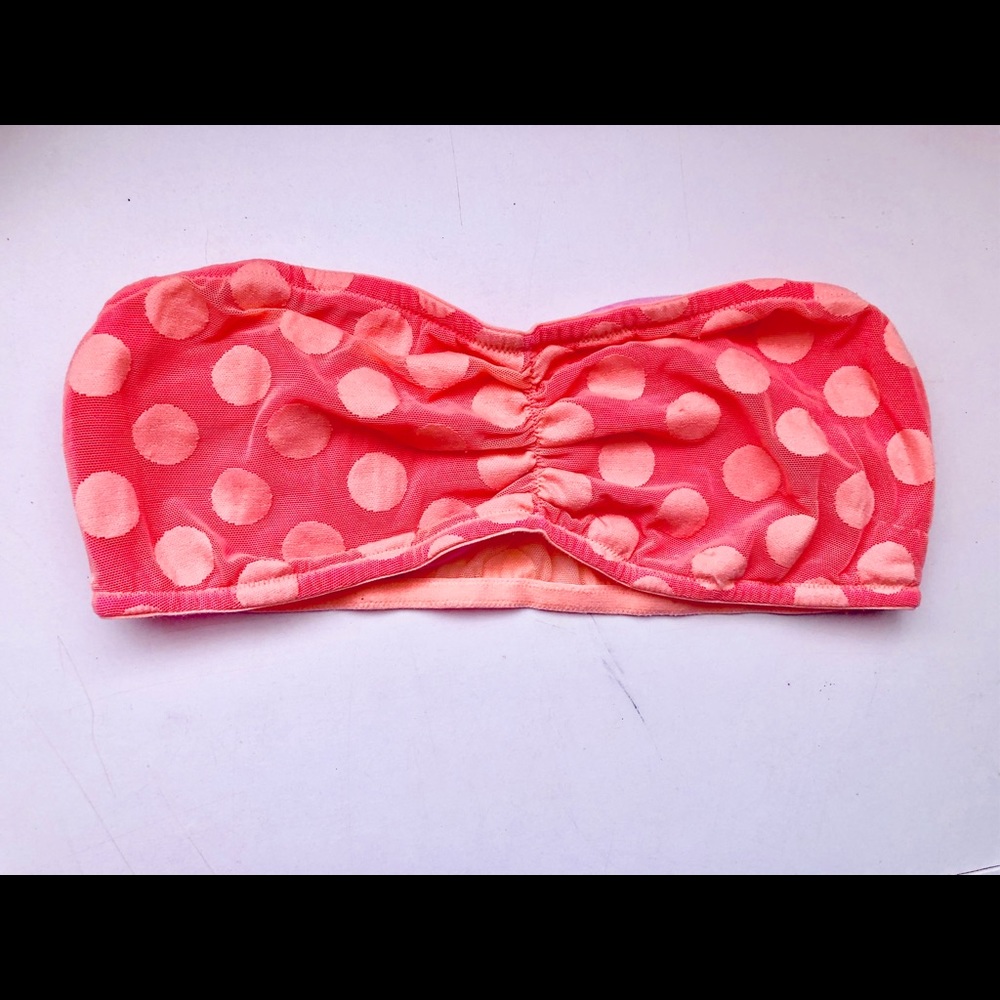 NWOTs Pink by VS orange polka dot &pink bandeau